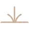 Ekena Millwork Richland Smooth Timber Gable Bracket, Douglas Fir, 72"W x 42"H x 1 1/2"D x 3 1/2"F, 14/12 Pitch GBW072X42X0204RIC00SDF - alternate 1